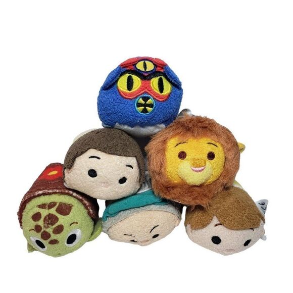 Disney Tsum Tsum Plush Characters Disney Classic Stuffed Plush 6 Piece Set NEW - Picture 1 of 4